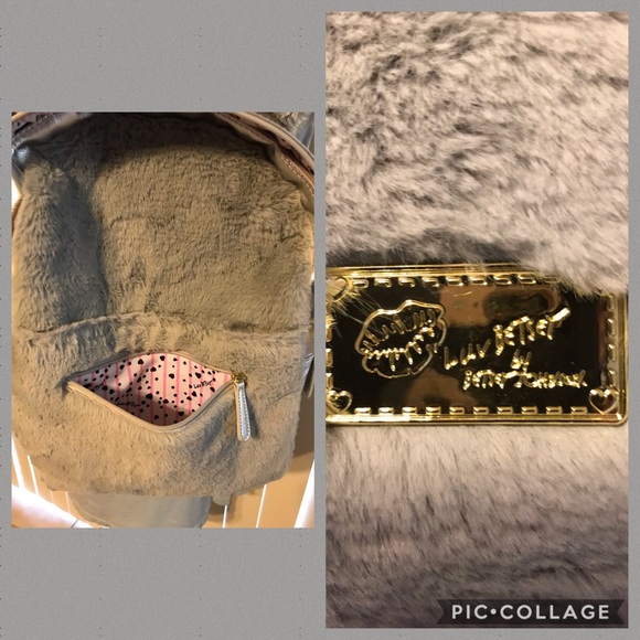 Betsey Johnson Koala Hooded Gray Book Bag/back pack NWT - Picture 8 of 12